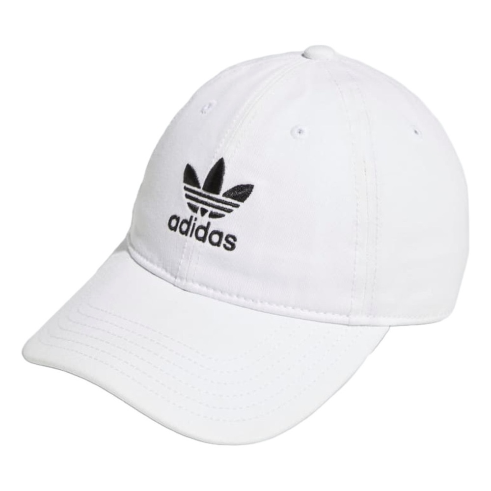 white adidas originals style women’s hat | adidas embroidered logo | adjustable - Picture 3 of 8